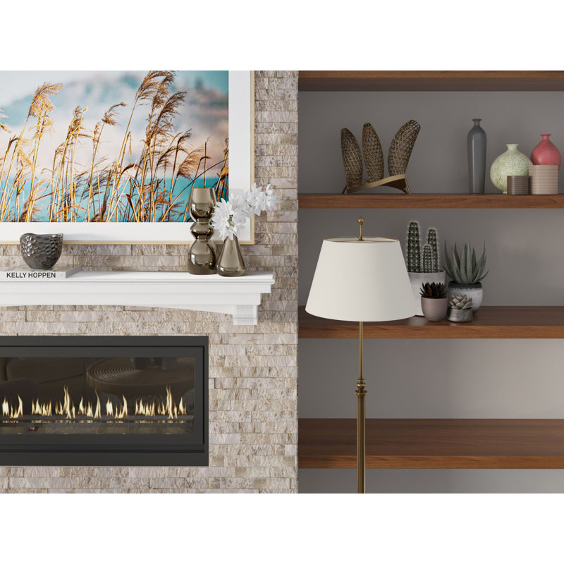 Dogberry Collections French Corbel Mantel Shelf, Aged Oak, 60"