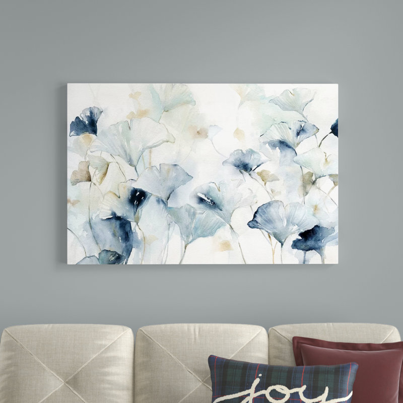 «Glorious Gingko» par Carol Robinson, reproduction d'art, H 18 po x l 26 po x P 1,5 po, Toile tendue, Sans cadre