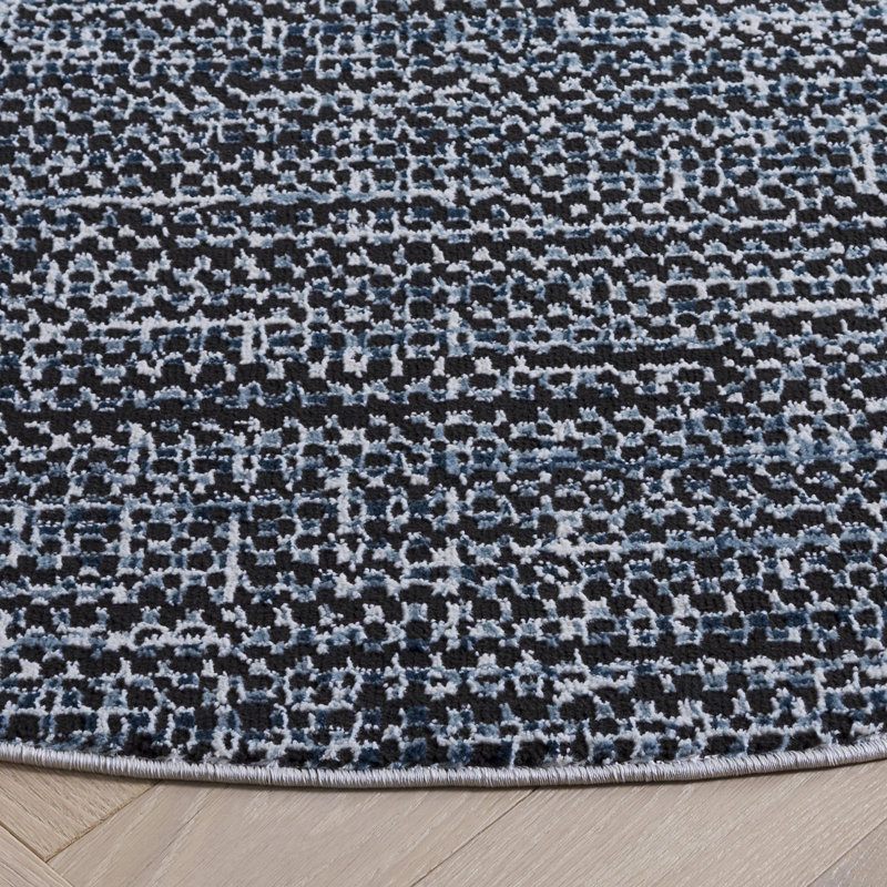 Mila 226 Performance No Pattern Rug, Round 6'7"