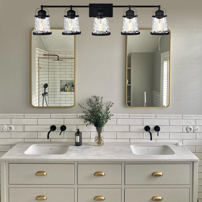 Éclairage pour meuble-lavabo à intensité variable 5 lumières Aalaya