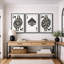 Reproduction de giclée sur toile encadrée 3 pièces-126031003-126030998
