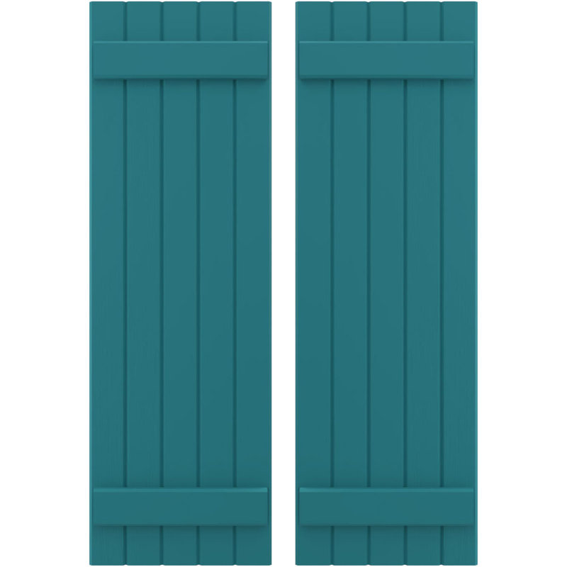 Volets de planche-n-lattes (par paire) Americraft (2 lattes), Antigua, 17 1/2", 72"