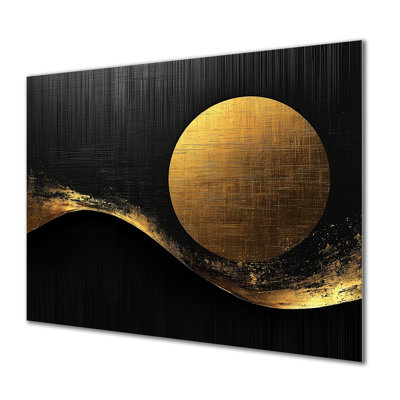 Simplicité moderne des formes géométriques - impression d'art moderne en métal, décoration murale géométrique abstraite