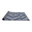 Tapis bleu/gris à motifs-1749645616