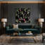 Légumes, radis, art mural noir sur toile-2142315936