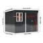 Outdoor Metal Garden Storage Shed
