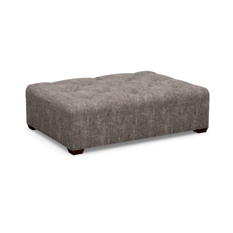 Tufted Ottoman, 8938-45, Walnut