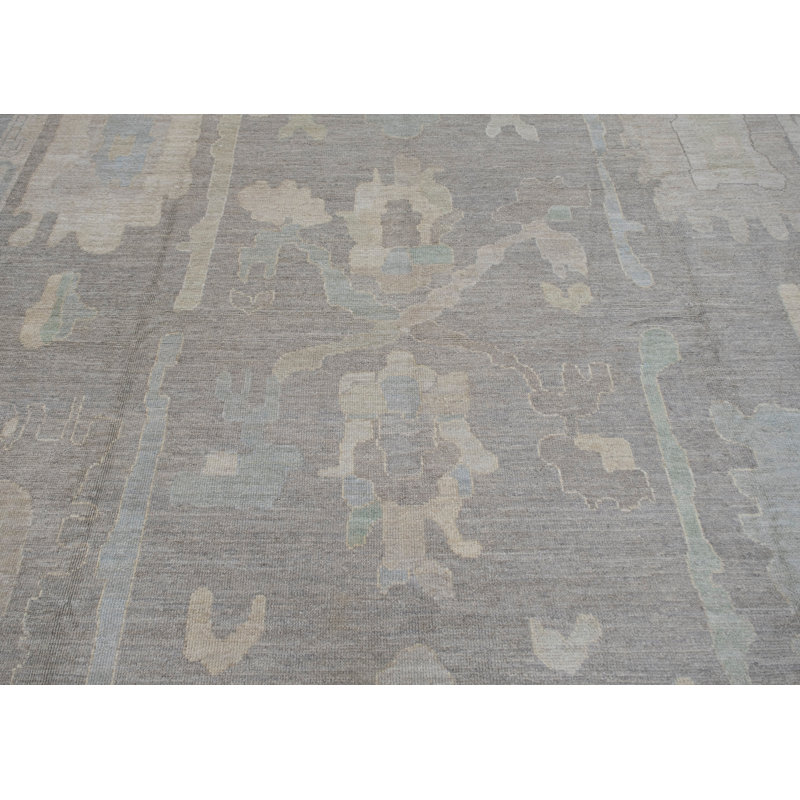 Tapis turc Oushak fait à la main 13 pi 11 po x 20 pi 6 po