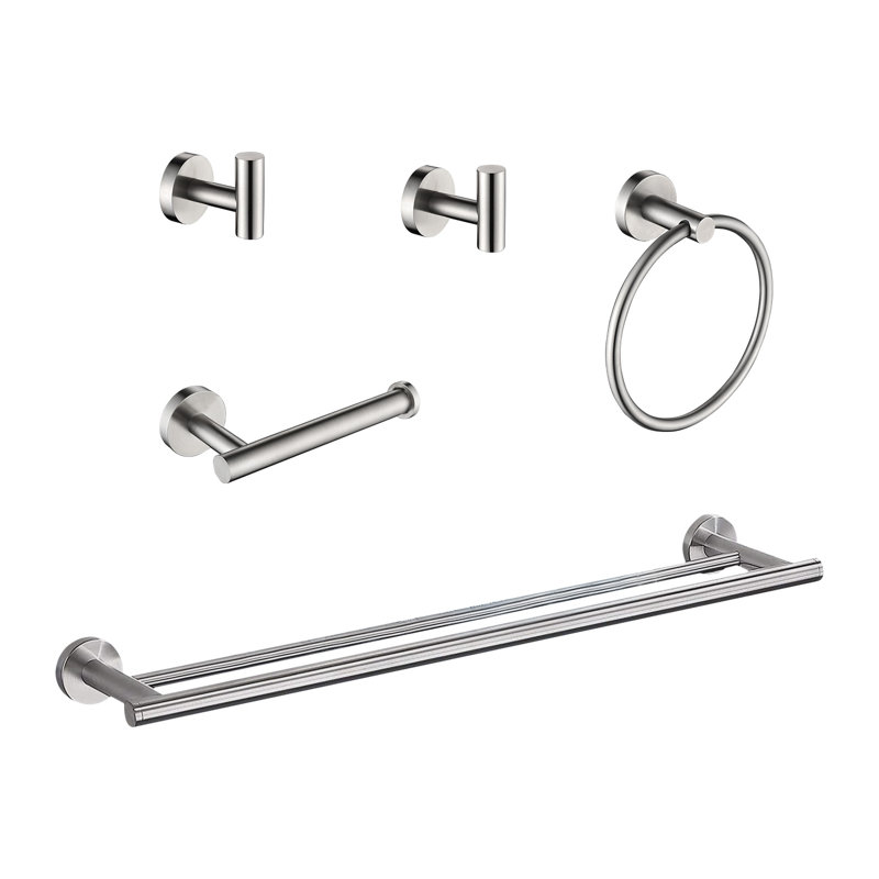 5 - Piece Bathroom Hardware Set, Brushed Nickel
