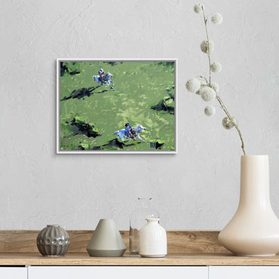 Reproduction d’art sur toile, "catagainst Horses" par David Shingler