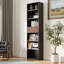 Bibliothèque moderne à 5 niveaux avec rangement ouvert et tiroir amovible, parfaite pour le salon, le bureau ou la chambre à coucher-1020193635