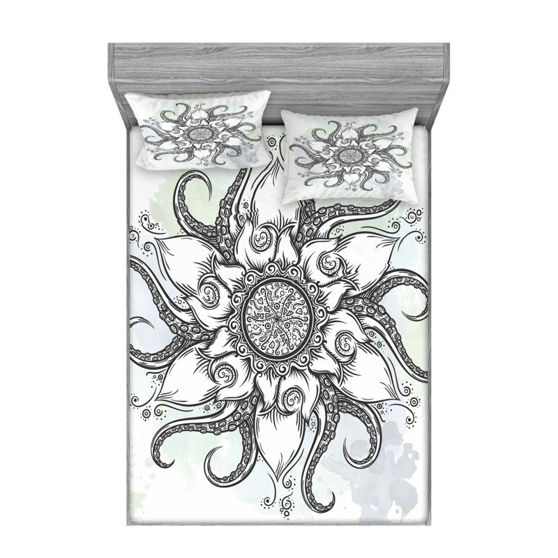 Microfiber Sheet Set, Queen Sheet Set with Fitted Sheet