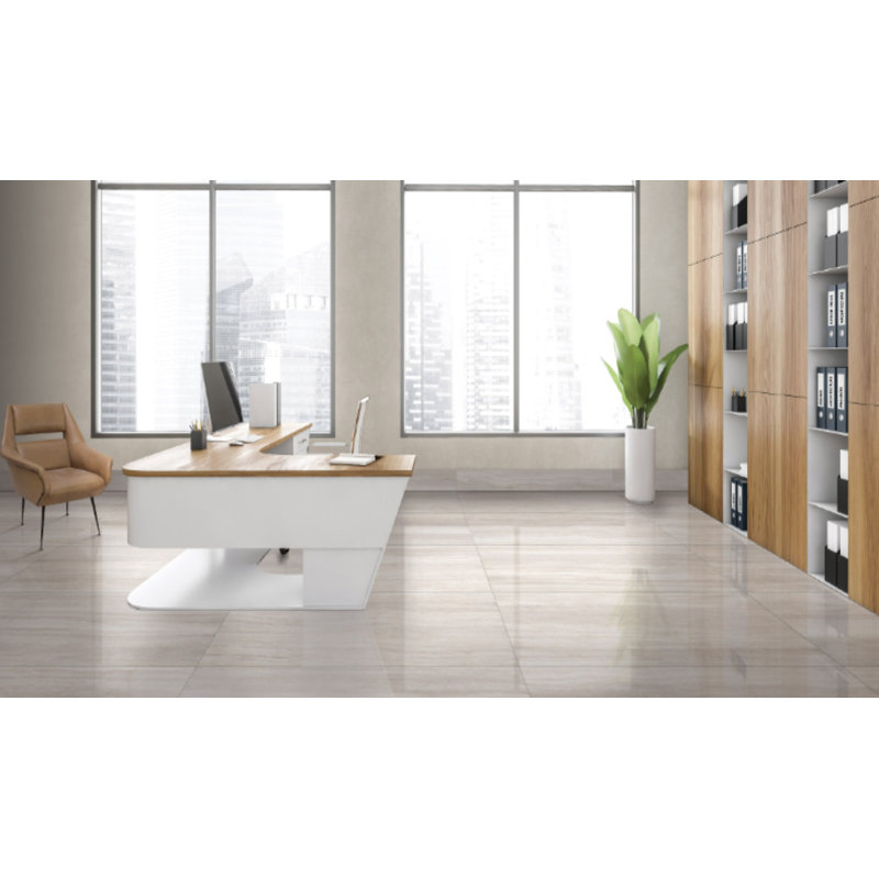 Carreau de porcelaine 12 po x 24 po, Beige