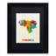 « venezuela aquarelle map », impression sur toile encadrée-15722230