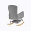 Fauteuil berçant gris Teddy