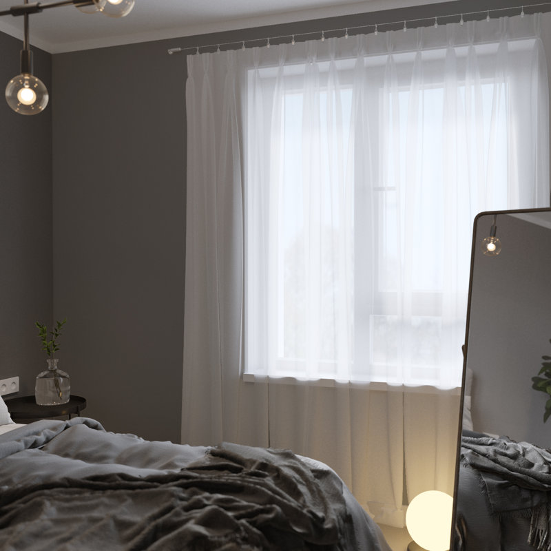 Tringle à rideaux simple Locke Drape