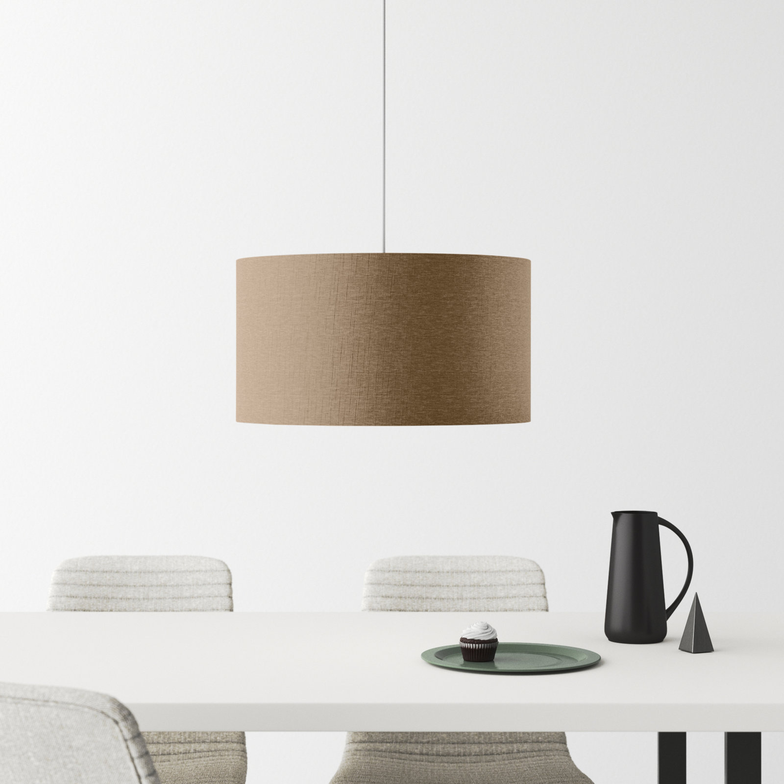 Kinnear Single Light Plug-in Pendant, Beige