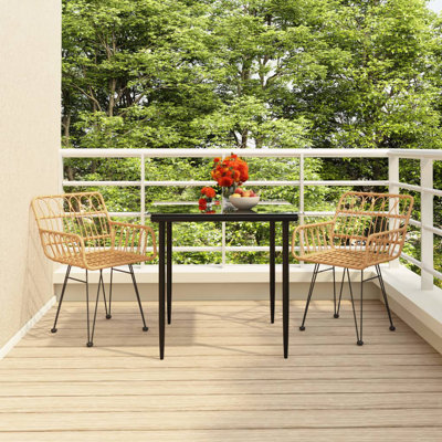 Ensemble repas extérieur carré L 31,5 po Ballosh