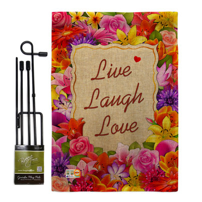 Beele Double Sided 18.5'' H x 13'' W Polyester Garden Flag