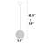 Luminaire sphère suspendu 1 lumière