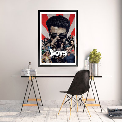 Impression encadrée, affiche encadrée «The Boy's Collage», 36 x 24