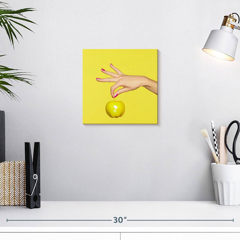 Yarlin Fresh Yellow Apple, 10" H x 10" W