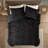 Queen Ruched Fur Down Alternative Comforter Set-121108267-121108269