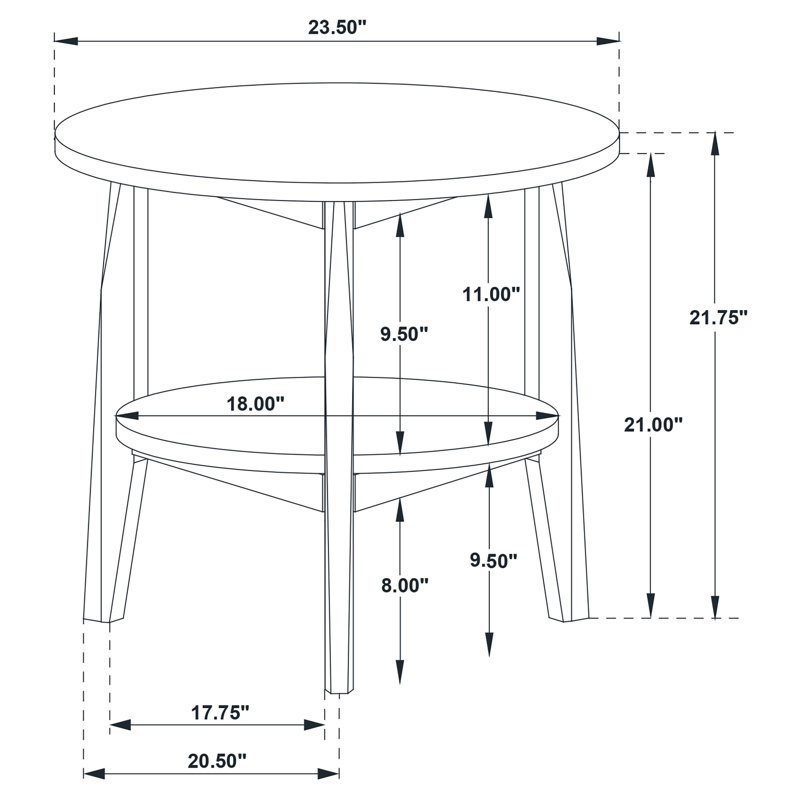 Ensemble de tables basses 3 pièces Wessling, Smokey Grey, Brun, 3 pièces: table basse, 2 tables de bout