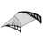 40'' W x 9'' D Plastic Cover Awning-90657218
