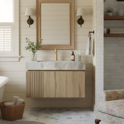 Meuble-lavabo 30 po avec tiroirs et lavabo