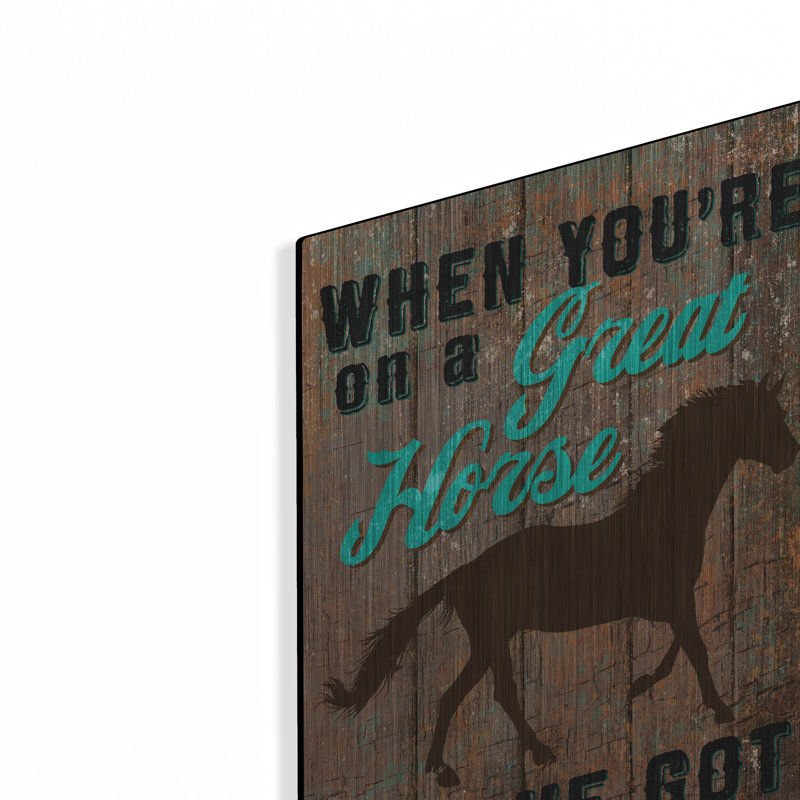  «Best Horse» par Art Licensing Studio, art mural en métal, 12 po x 24 po, H 24 po x l 12 po
