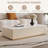 Beige Faux Marble Coffee Table