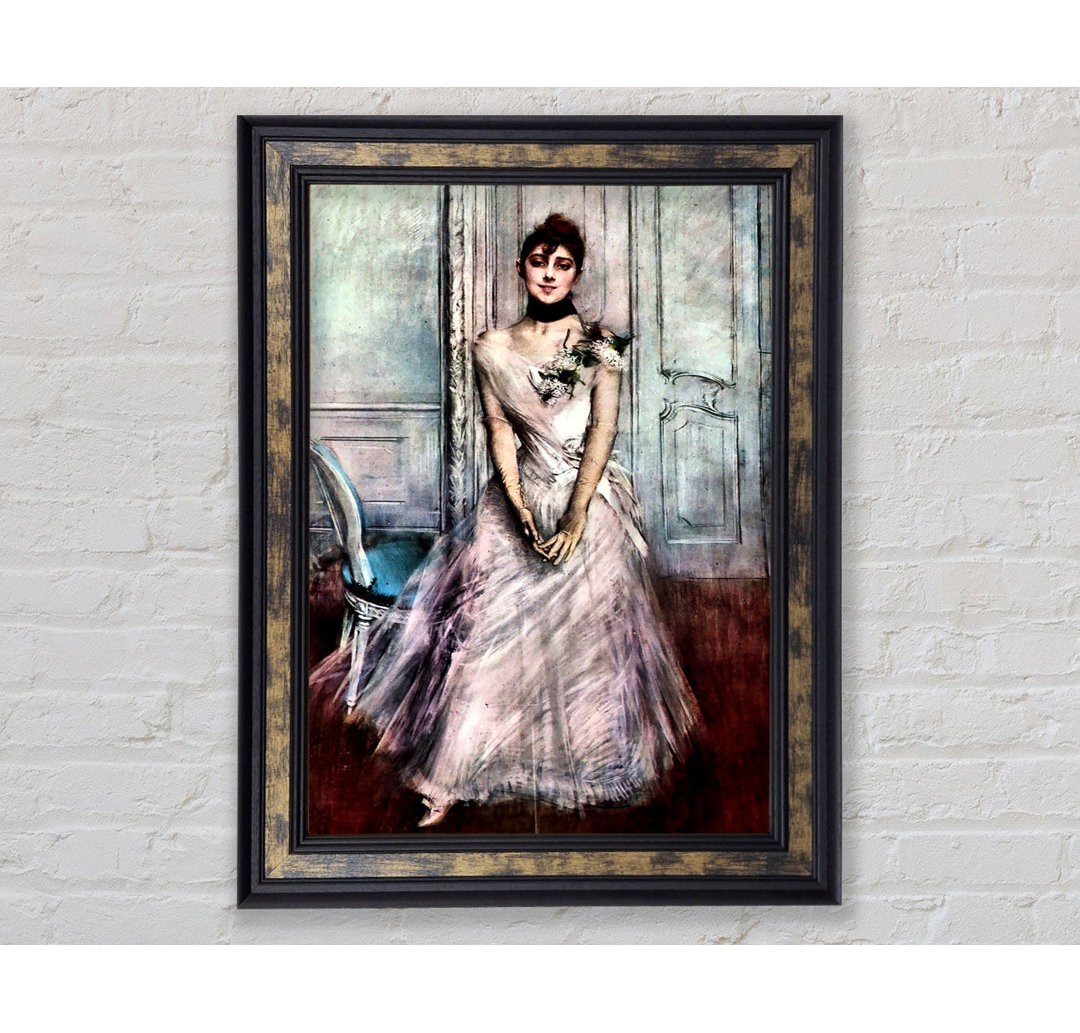 Giovanni Boldini Weißes Pastellbild - Einzelner Bilderrahmen Kunstdrucke