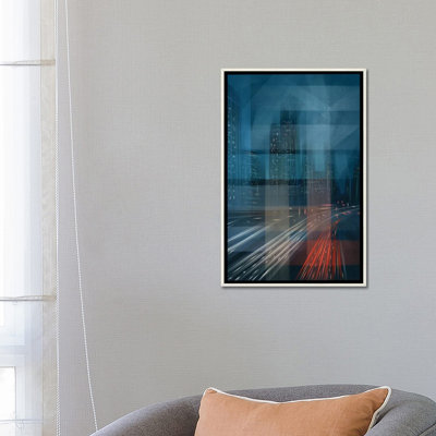 Night City With Speed - Wall Art Print - Framed Canvas