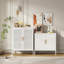 Armoire de rangement en métal Iconya avec 2 portes et 2 tablettes réglables pour la salle de classe-1380047887-1356357669