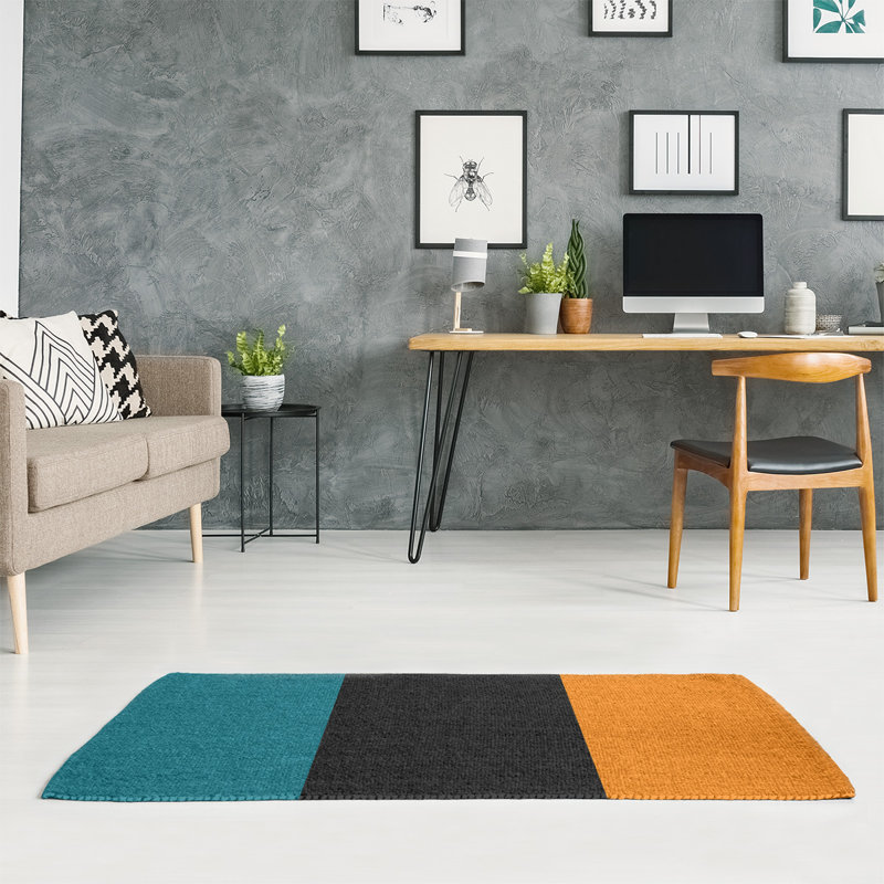 Tapis à rayures de hockey national, Rectangle 8 pi x 10 pi