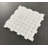 1" x 2" Thassos White and Blue Celeste Dot Marble Basketweave Moasic Floor and  Wall Tile
