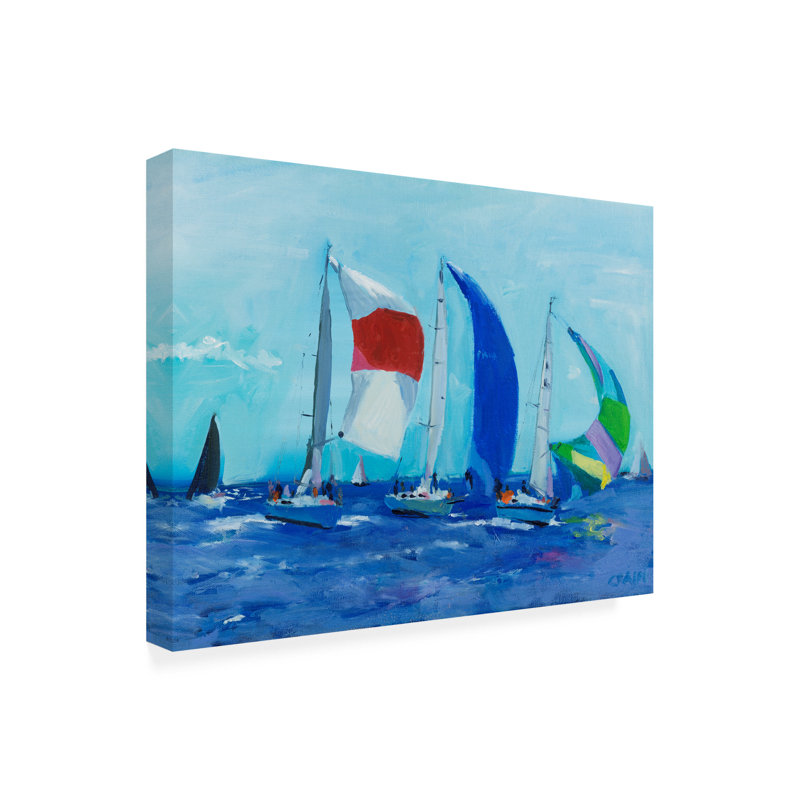 Toile d'extérieur Lapish Curt Crain «Chutes», H 14 po x l 19 po x P 1,5 po