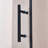 Single Swing Shower Door, Aluminium Alloy In Matte Black, 1/4" (6Mm) Thick Tempered Clear Glass