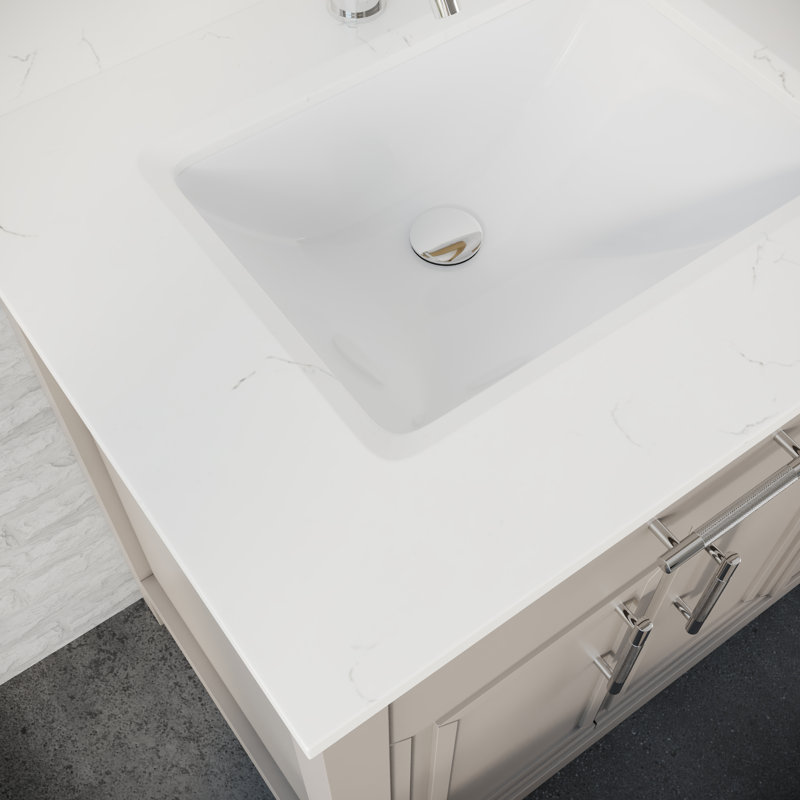 Sibilla 72 po Meuble-lavabo avec tiroir, Gris chaleureux