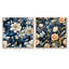 Motif floral blanc et bleu Magnolias-101849155-101849156