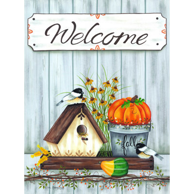 «Welcome Fall», reproduction sur toile tendue