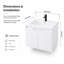 Meuble-lavabo flottant cube 24 "(RTA)-1197641892
