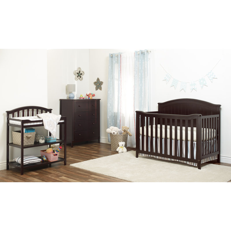 Espresso Pinewood 4-in-1 Convertible Crib