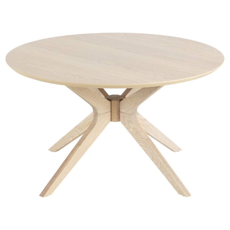 Trosper Cross Legs Coffee Table, Light Brown