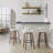 Eastwood Upholstered Fixed-Height With Bent Wood Legs & Round Footrest - Set Of 2-526889589-526889588-526889544