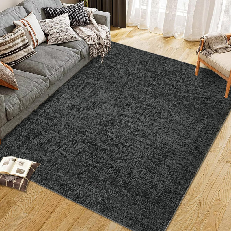 2x6 Washable Kitchen Modern Abstract Runner Rug for Hallway Beige Contemporary Solid Rug Non-Slip Foldable Aesthetic Accent Floor Carpet for Bedroom