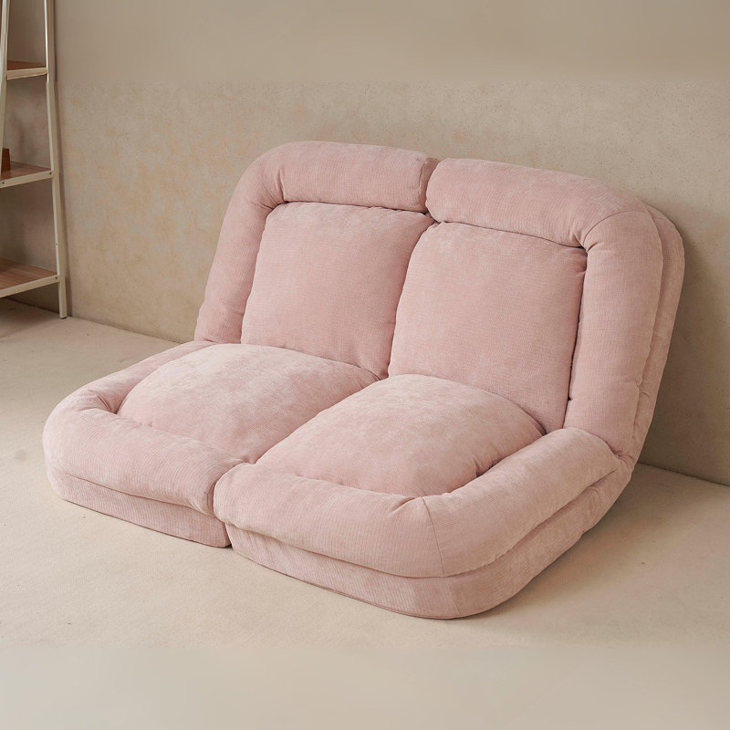 Canapé-lit double convertible pliable, rose, Rose