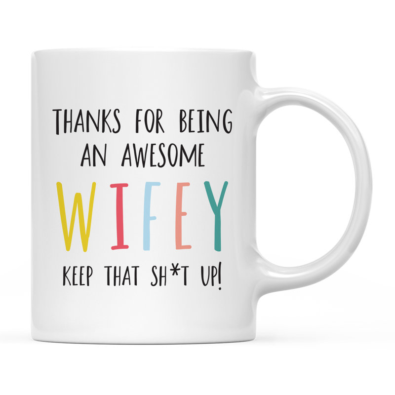 Tasse à café amusante, « Wifey »