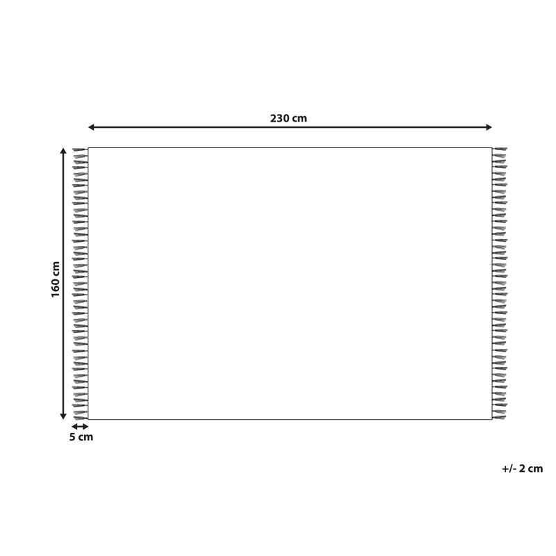 Carlock Striped Hand Woven Area Rug, Rectangle 160cm x 230cm